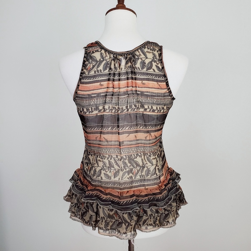 Solitaire Beaded Ruffle Tank - Picture 5 of 6